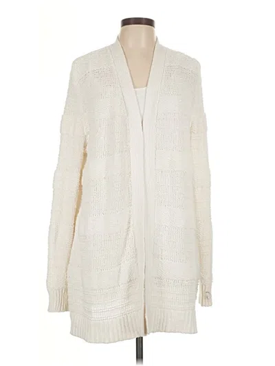 Pre-owned Style & Co Cardigan Sweater In White