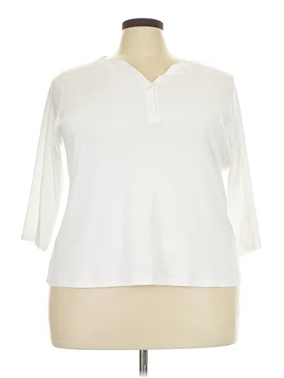 Pre-owned Style & Co Cardigan Sweater In White