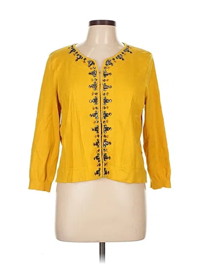Pre-owned Style & Co Cardigan Sweater In Yellow