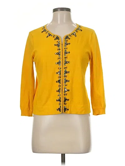 Pre-owned Style & Co Cardigan Sweater In Yellow