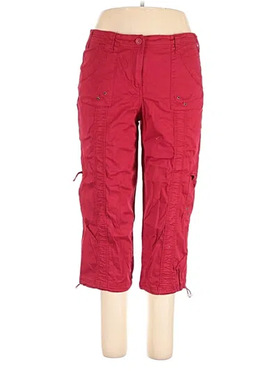 Pre-owned Style & Co Cargo Pants In Red