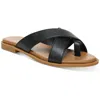 Style & Co Carolynp Womens Slip On Flat Slide Sandals In Multi