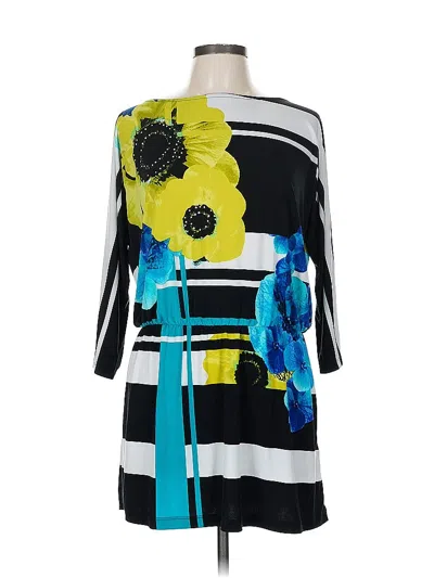 Pre-owned Style & Co Casual Dress In Black