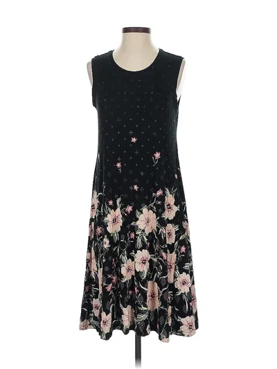 Pre-owned Style & Co Casual Dress In Black