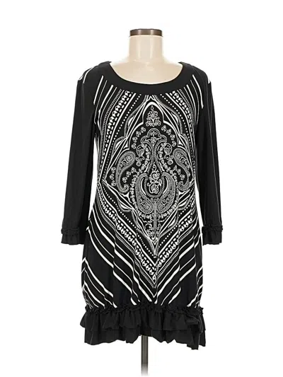 Pre-owned Style & Co Casual Dress In Black