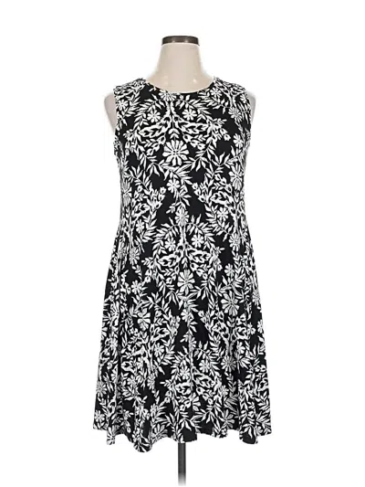 Pre-owned Style & Co Casual Dress In Black