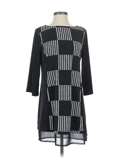 Pre-owned Style & Co Casual Dress In Black