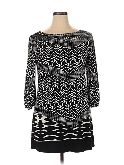 Pre-owned Style & Co Casual Dress In Black