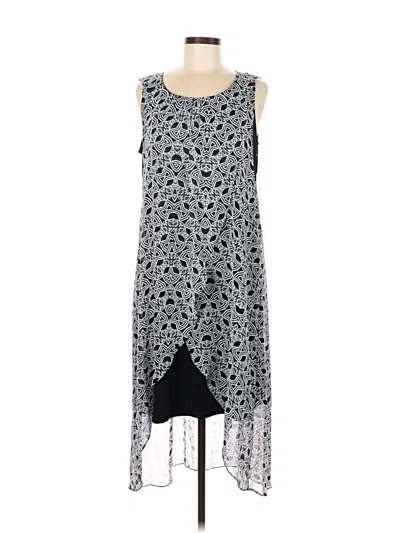 Style & Co Casual Dress In Gray