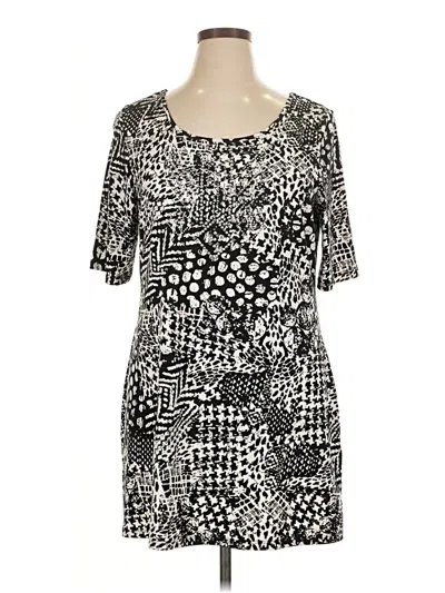 Pre-owned Style & Co Casual Dress In Black