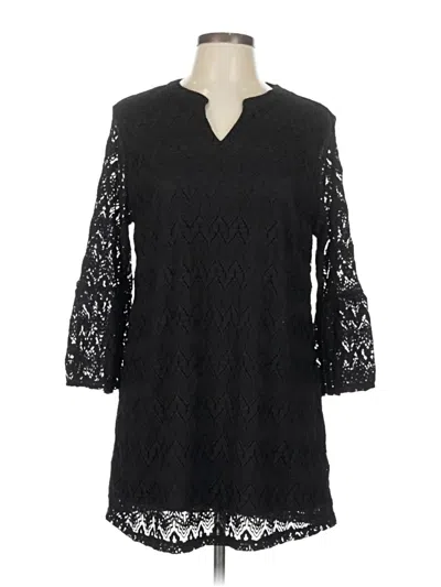 Pre-owned Style & Co Casual Dress In Black
