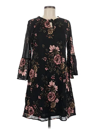 Pre-owned Style & Co Casual Dress In Black