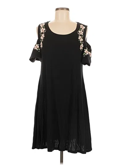 Pre-owned Style & Co Casual Dress In Black