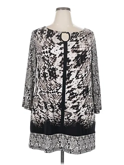 Pre-owned Style & Co Casual Dress In Black