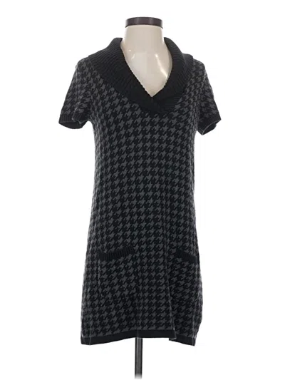 Pre-owned Style & Co Casual Dress In Black
