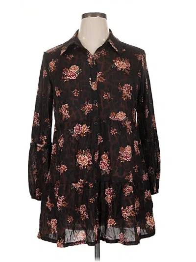 Pre-owned Style & Co Casual Dress In Black