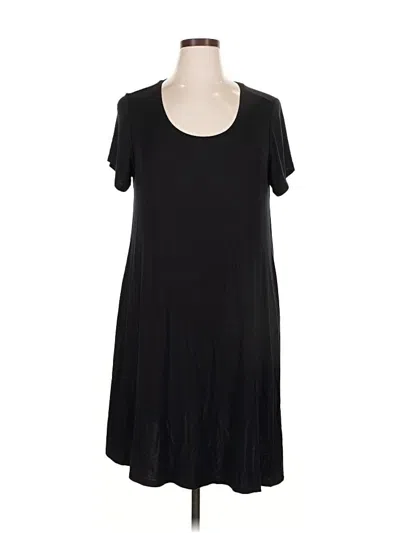 Pre-owned Style & Co Casual Dress In Black