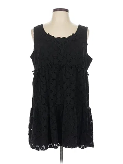 Pre-owned Style & Co Casual Dress In Black