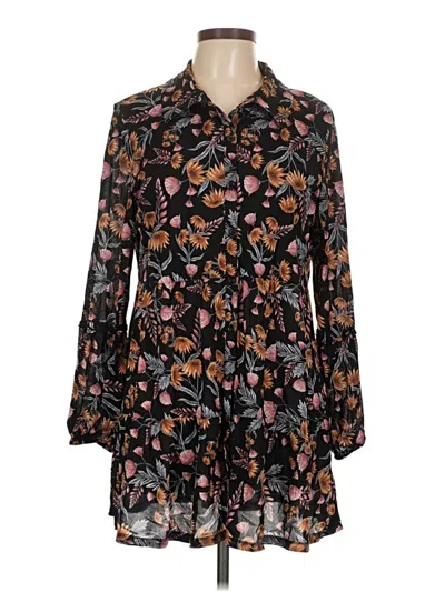 Pre-owned Style & Co Casual Dress In Black