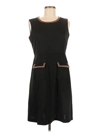 Pre-owned Style & Co Casual Dress In Black