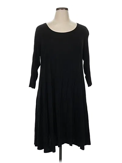 Pre-owned Style & Co Casual Dress In Black
