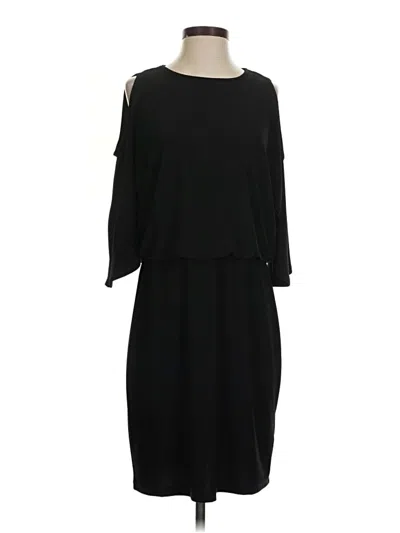 Pre-owned Style & Co Casual Dress In Black