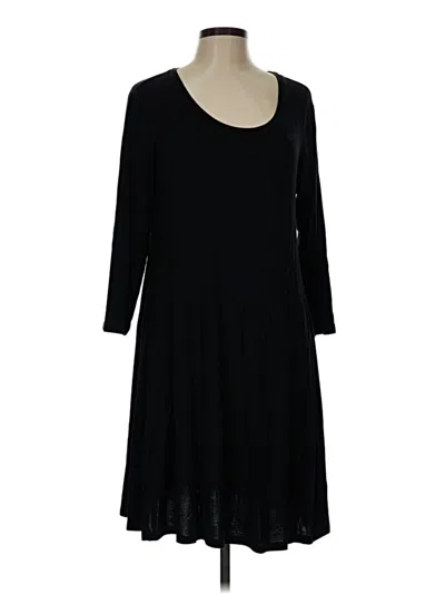 Pre-owned Style & Co Casual Dress In Black