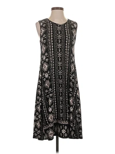 Pre-owned Style & Co Casual Dress In Black
