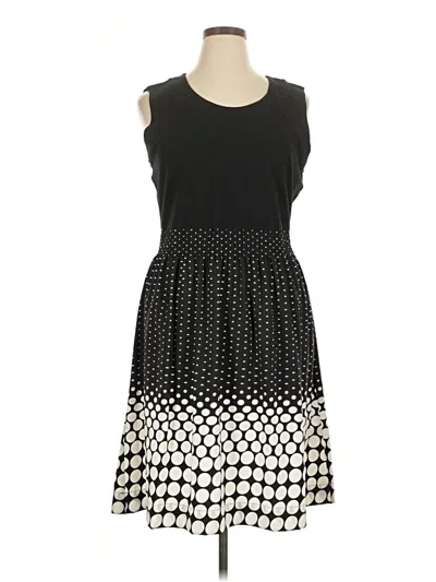 Pre-owned Style & Co Casual Dress In Black