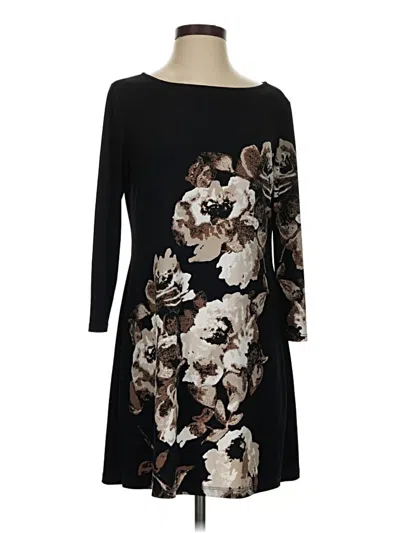 Pre-owned Style & Co Casual Dress In Black