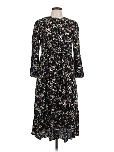 Pre-owned Style & Co Casual Dress In Black