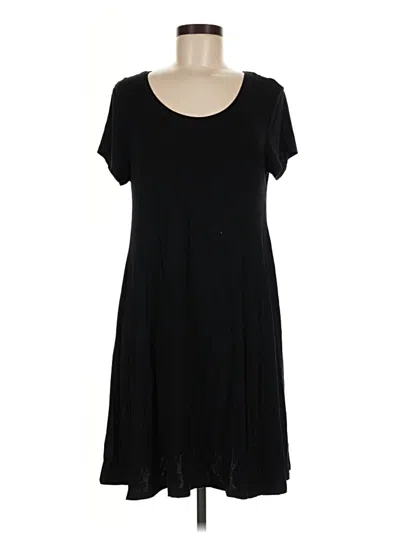 Pre-owned Style & Co Casual Dress In Black