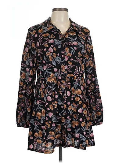 Pre-owned Style & Co Casual Dress In Black