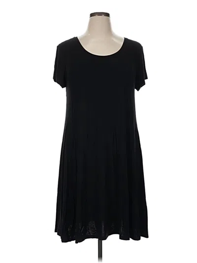 Pre-owned Style & Co Casual Dress In Black