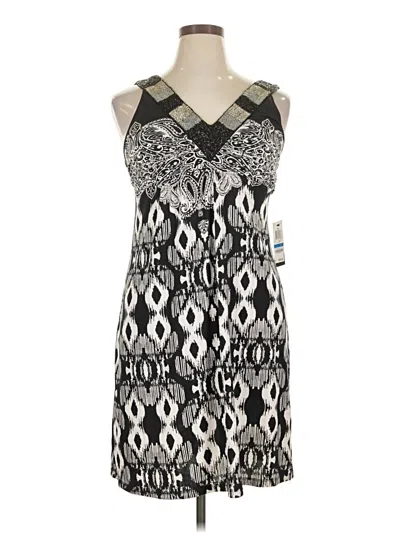 Style & Co Casual Dress In Black