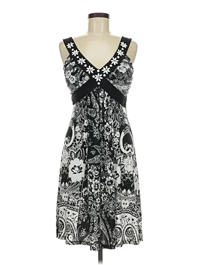 Pre-owned Style & Co Casual Dress In Black