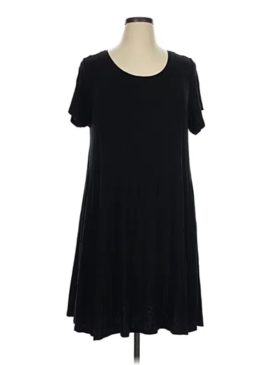 Pre-owned Style & Co Casual Dress In Black