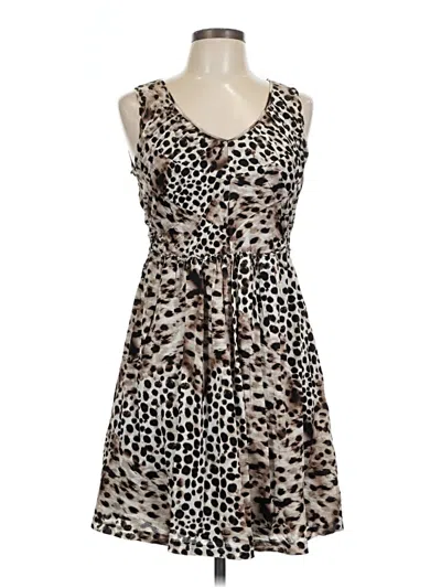 Pre-owned Style & Co Casual Dress In Black