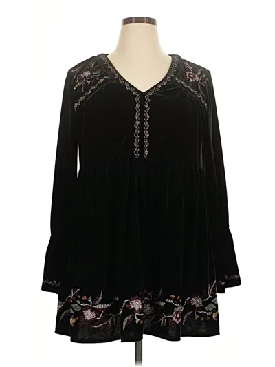 Pre-owned Style & Co Casual Dress In Black