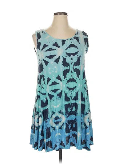 Pre-owned Style & Co Casual Dress In Blue