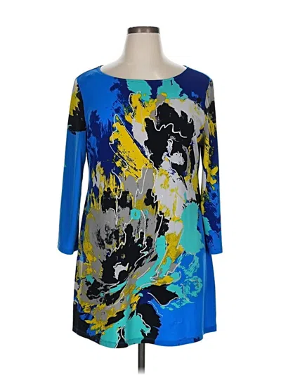 Pre-owned Style & Co Casual Dress In Blue