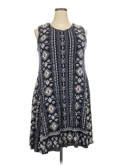 Pre-owned Style & Co Casual Dress In Blue