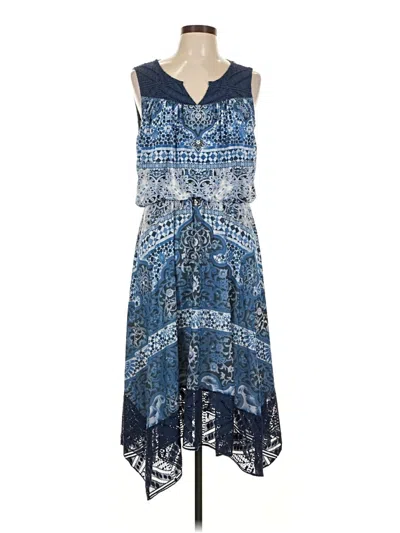 Pre-owned Style & Co Casual Dress In Blue