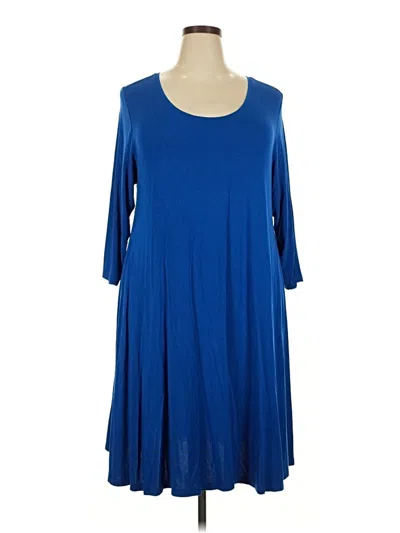 Pre-owned Style & Co Casual Dress In Blue