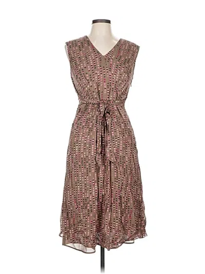Pre-owned Style & Co Casual Dress In Brown