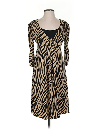 Pre-owned Style & Co Casual Dress In Brown