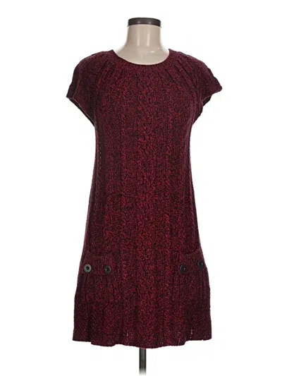 Pre-owned Style & Co Casual Dress In Burgundy