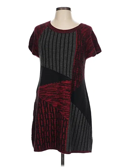 Pre-owned Style & Co Casual Dress In Burgundy