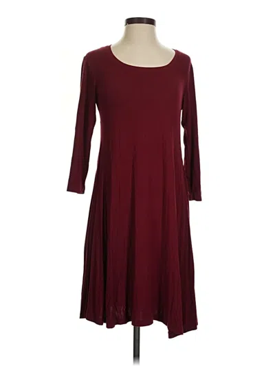Pre-owned Style & Co Casual Dress In Burgundy