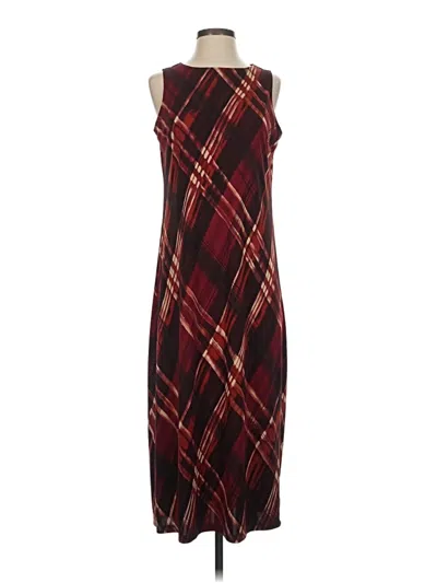 Pre-owned Style & Co Casual Dress In Burgundy